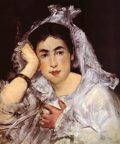 Marguerite de Conflans Wearing Hood Edouard Manet